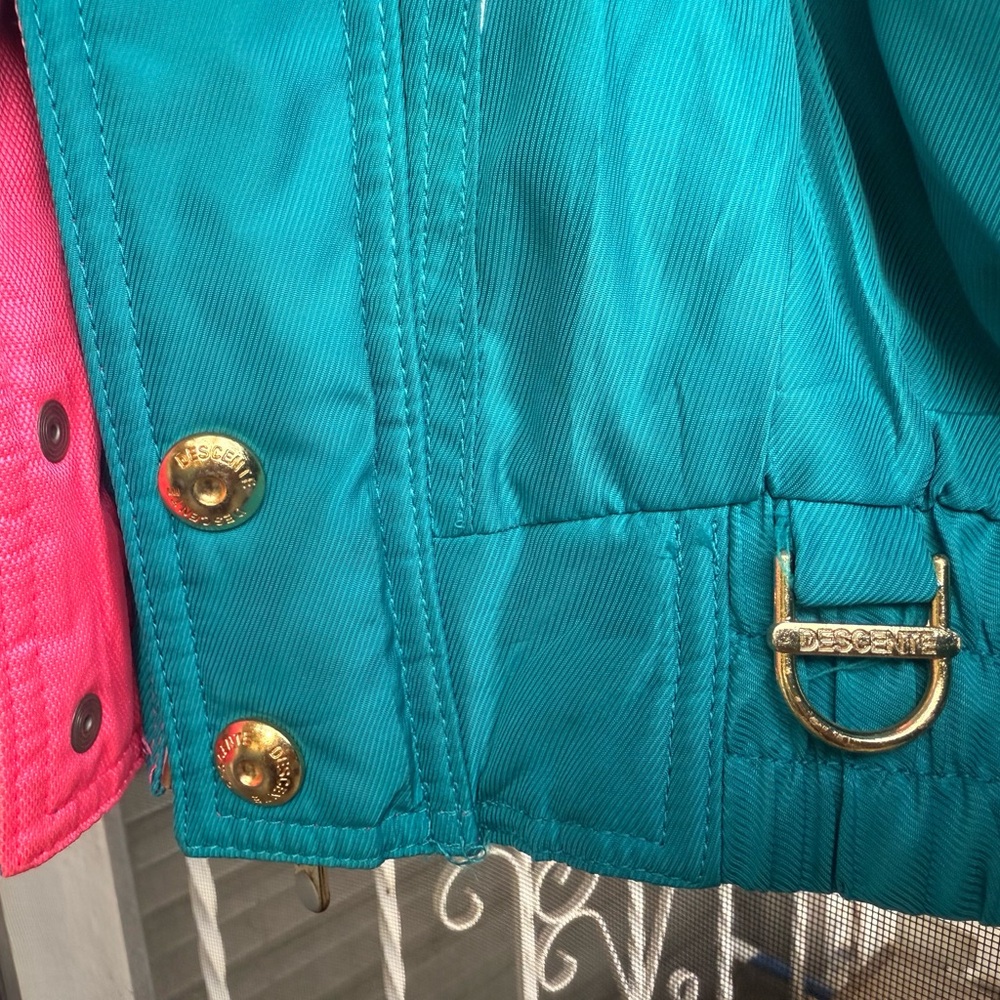 Descente Pink & Turquoise Ski Jacket - Picture 9 of 15
